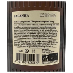 Bacanha Bergamot Syrup 400ml