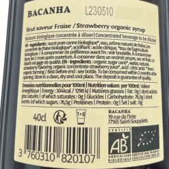 Bacanha Strawberry Syrup 400ml