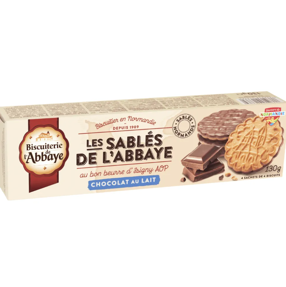 Biscuiterie De L’Abbaye Sable de L’Abbaye Milk Chocolate 130g