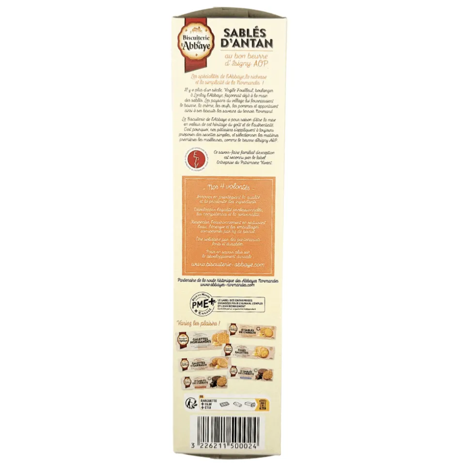 Biscuiterie De L’Abbaye Sable d’Antan 175g