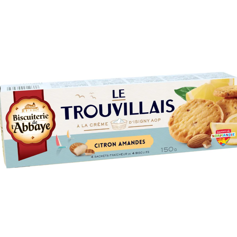 Biscuiterie de l’Abbaye Trouvillais Lemon and Almond 150g