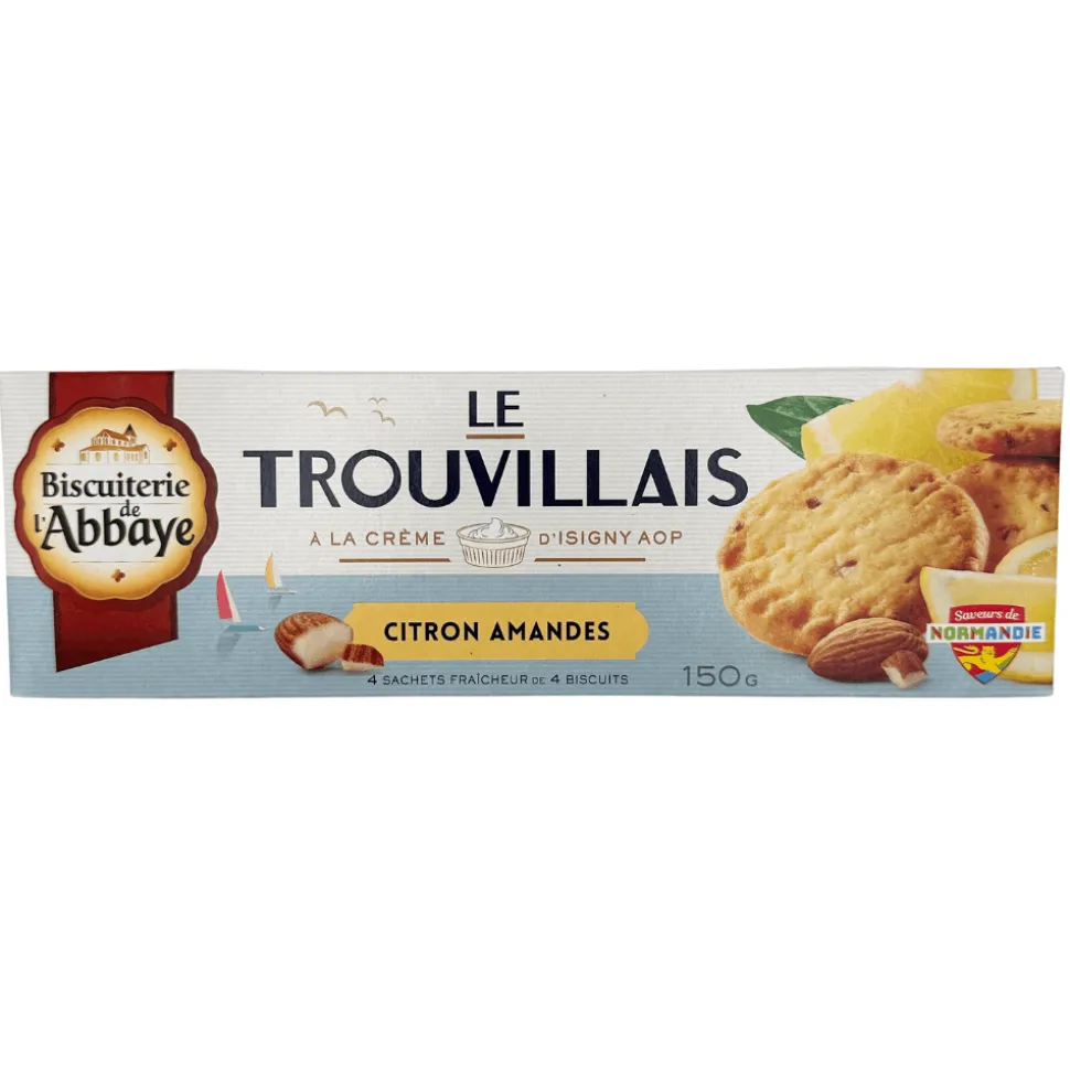 Biscuiterie de l’Abbaye Trouvillais Lemon and Almond 150g