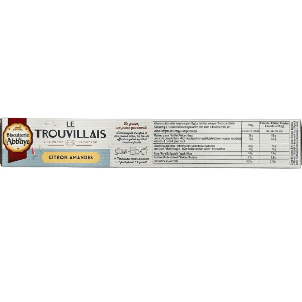 Biscuiterie de l’Abbaye Trouvillais Lemon and Almond 150g