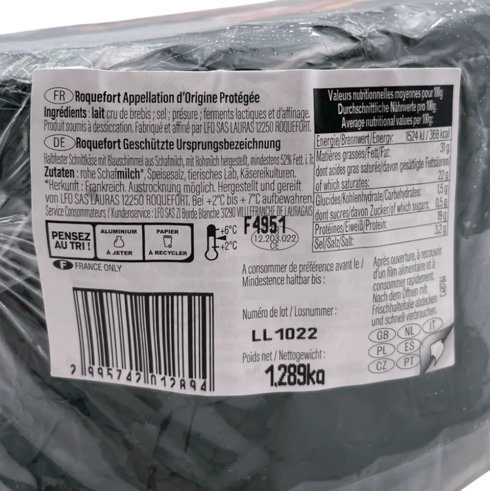 Cantorel Roquefort 1.4kg