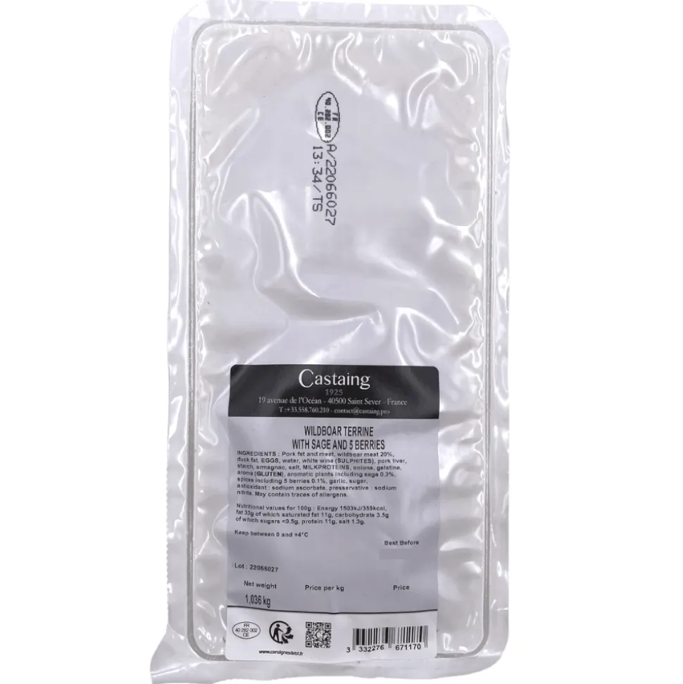 Castaing Wild Boar Terrine 1kg