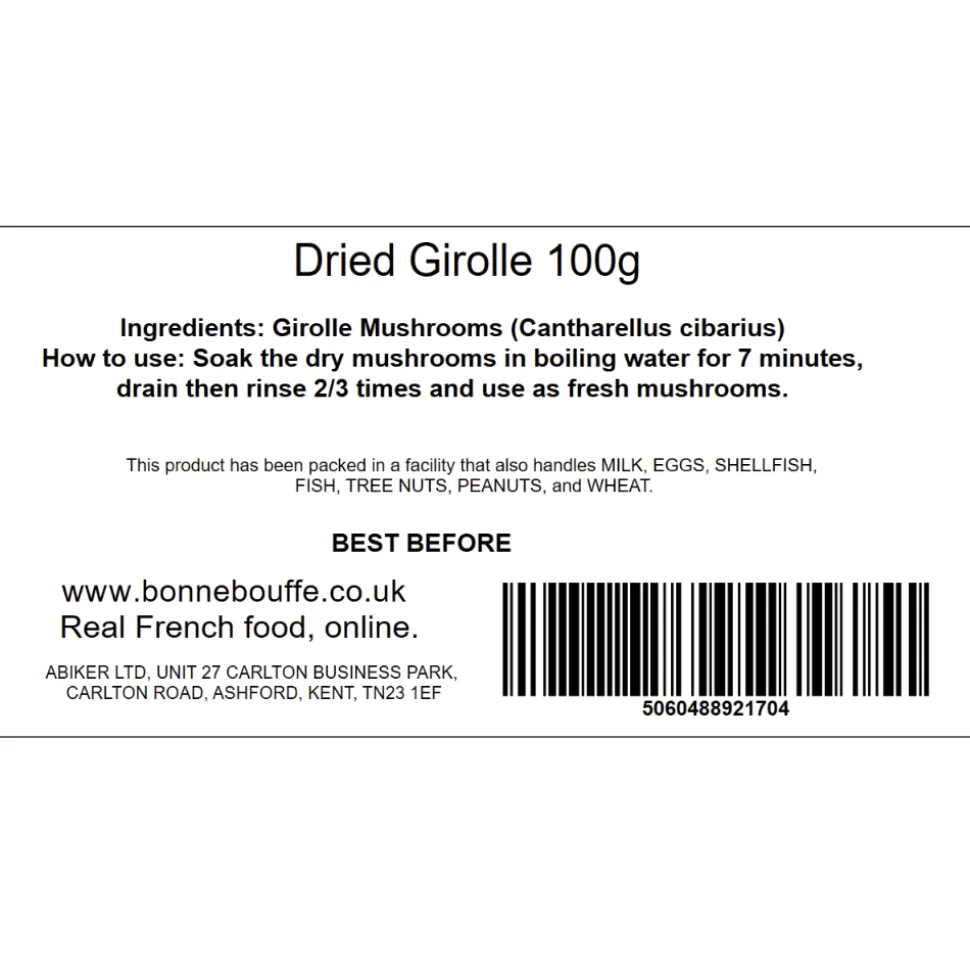 Dried Girolle Mushroom 100g