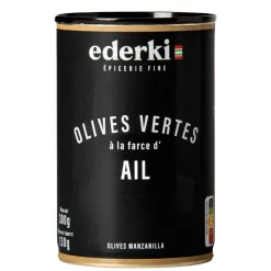 Ederki Green Olives With Garlic 300g
