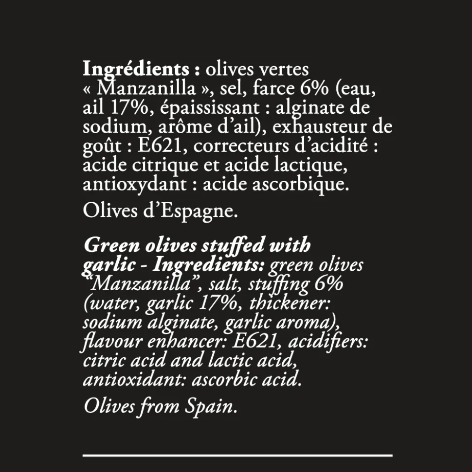 Ederki Green Olives With Garlic 300g