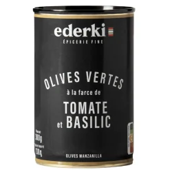 Ederki Green Olives with Tomato and Basil 300g