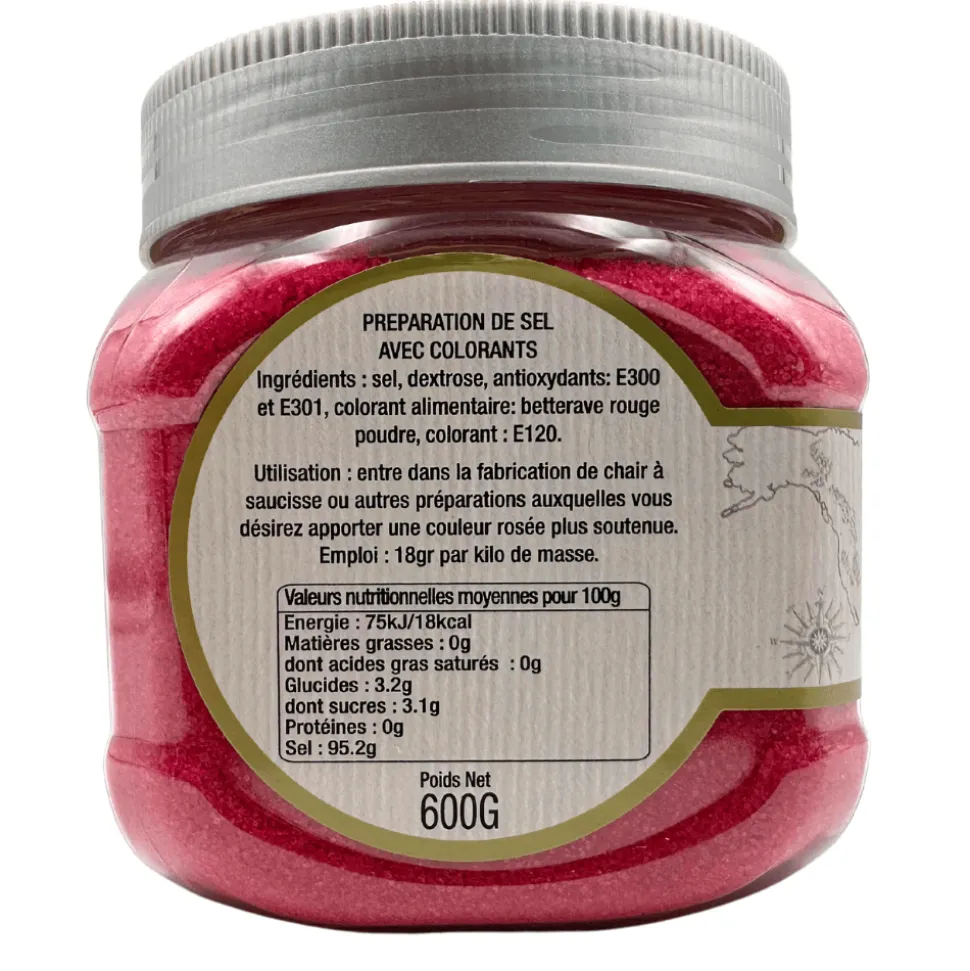 Eric Bur Pink Curing Salt Nitrite Free 600g