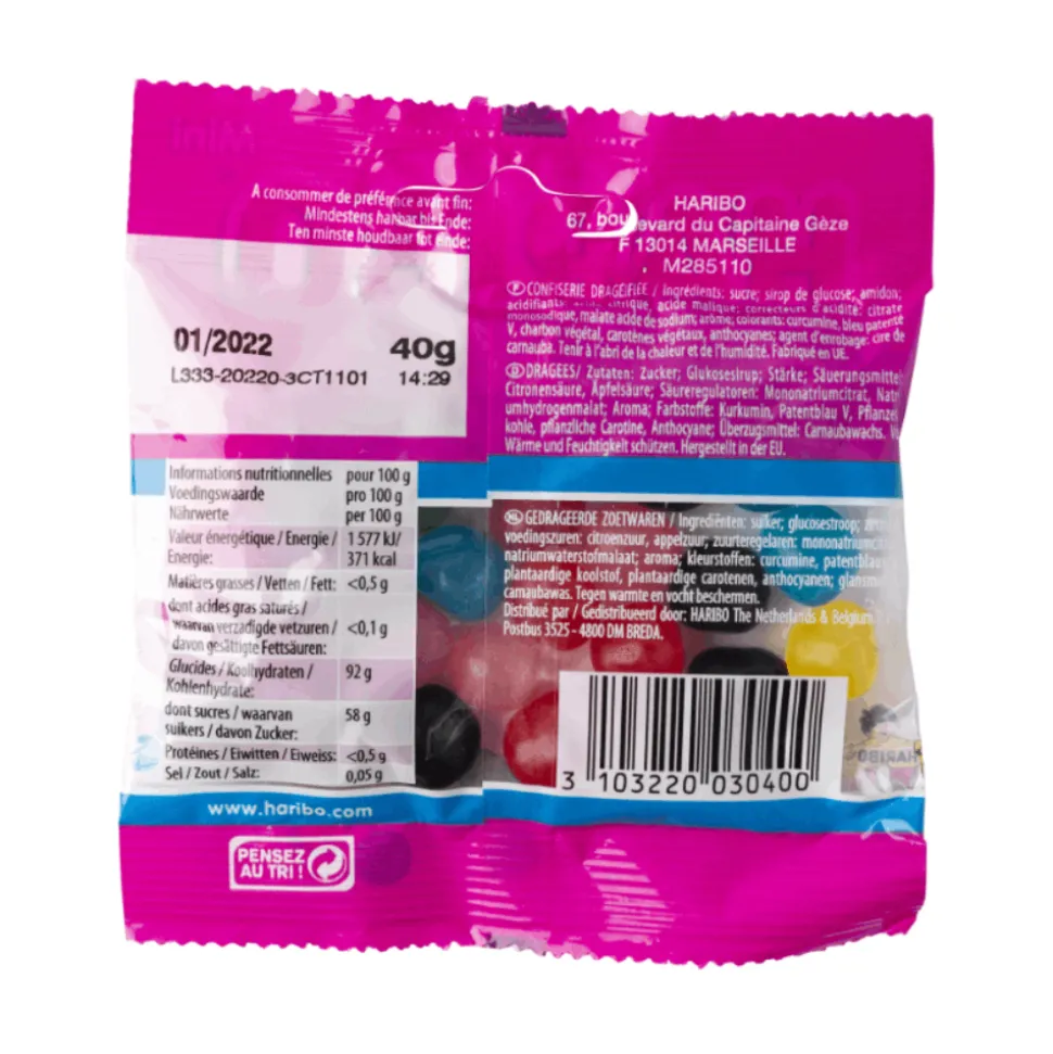 Haribo Mini Dragibus 40g x 30 Bags