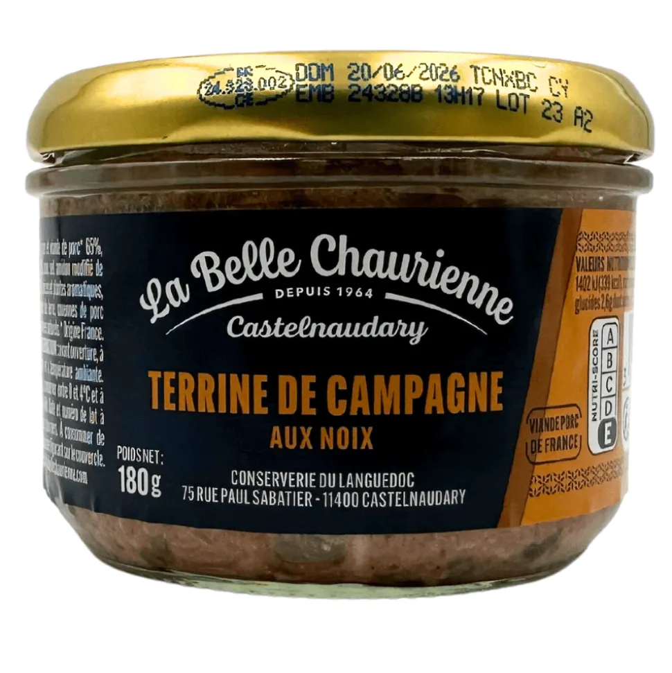 La Belle Chaurienne Farmhouse Terrine Trio: Ceps, Piment d’Espelette and Walnut 180g x 3