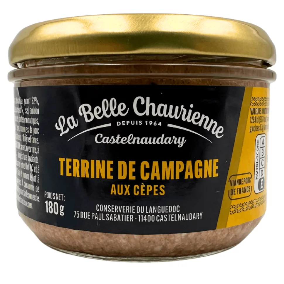La Belle Chaurienne Farmhouse Terrine Trio: Ceps, Piment d’Espelette and Walnut 180g x 3