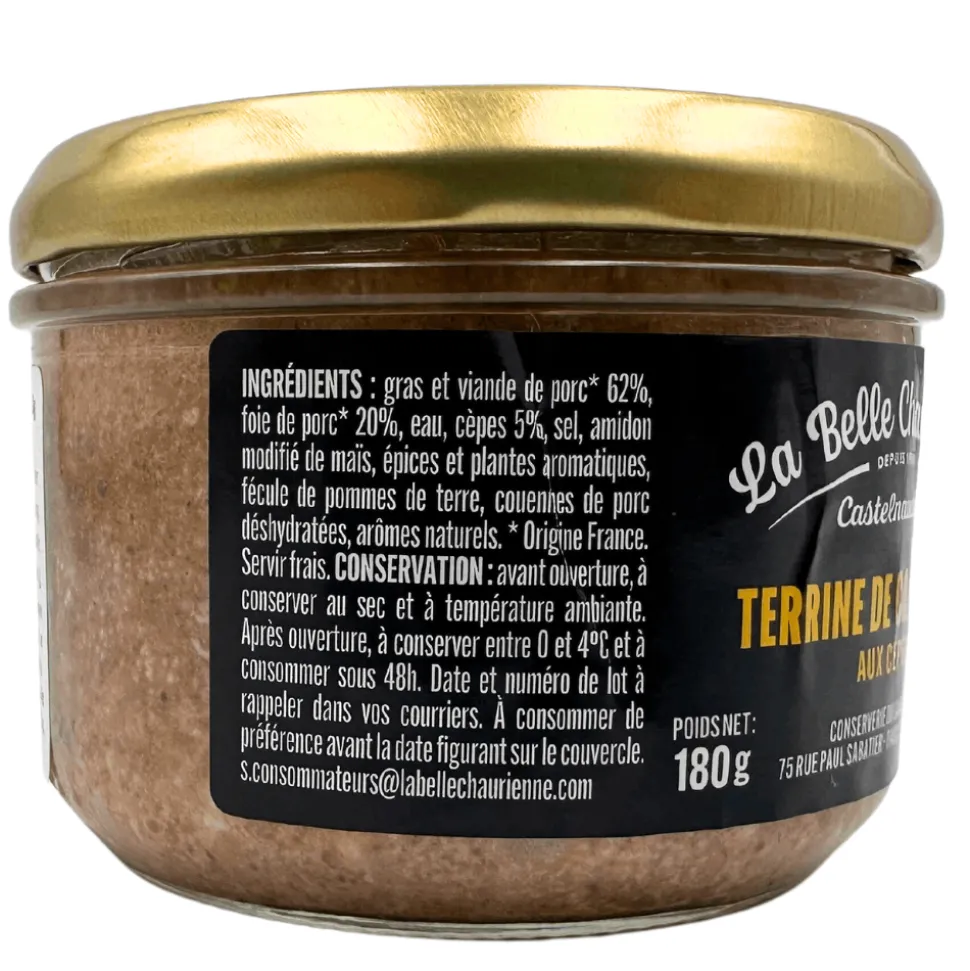 La Belle Chaurienne Farmhouse Terrine with Ceps 180g