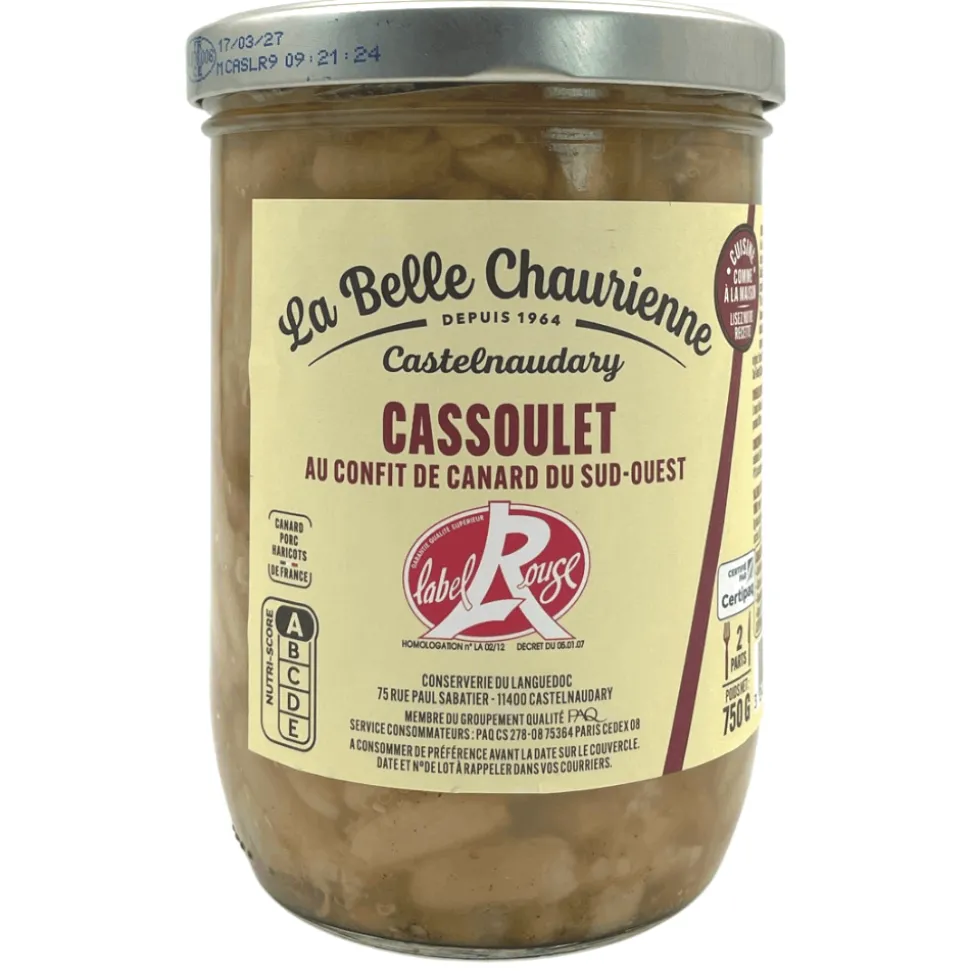 La Belle Chaurienne Label Rouge Confit Duck Cassoulet 750g