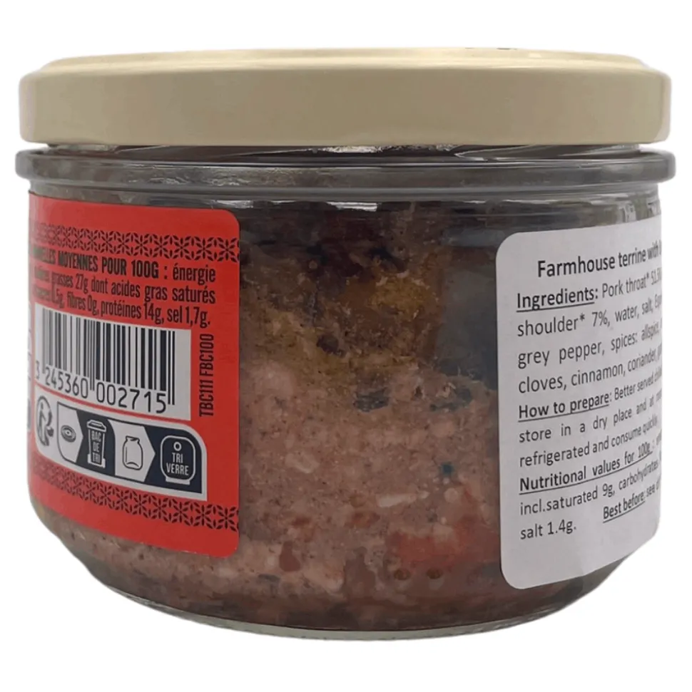 La Belle Chaurienne Piment d’Espelette Farmhouse Terrine 180g