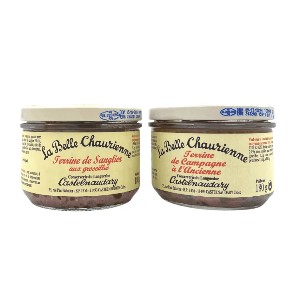 La Belle Chaurienne Wild Boar and Farmhouse Terrine Set