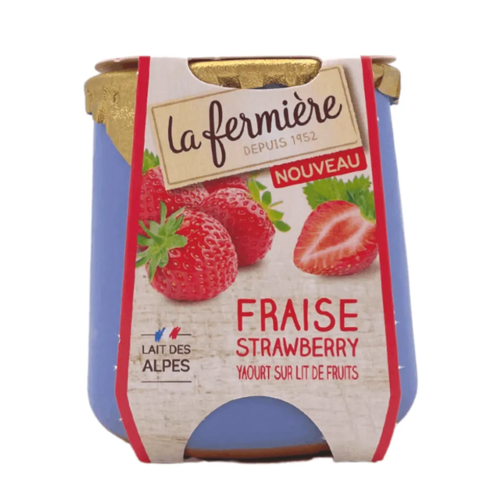 La Fermiere Strawberry Yogurt 140g x 6 BEST BEFORE 20/04/25