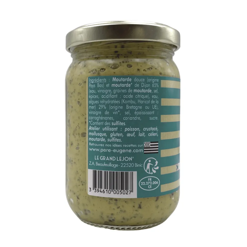 Le Pere Eugene Duo: Mustard with Seaweed 200g and Seaweed Tartare 90g