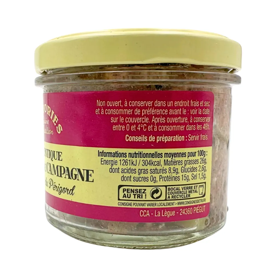 Les Bories Farmhouse Terrine with Walnuts 90g