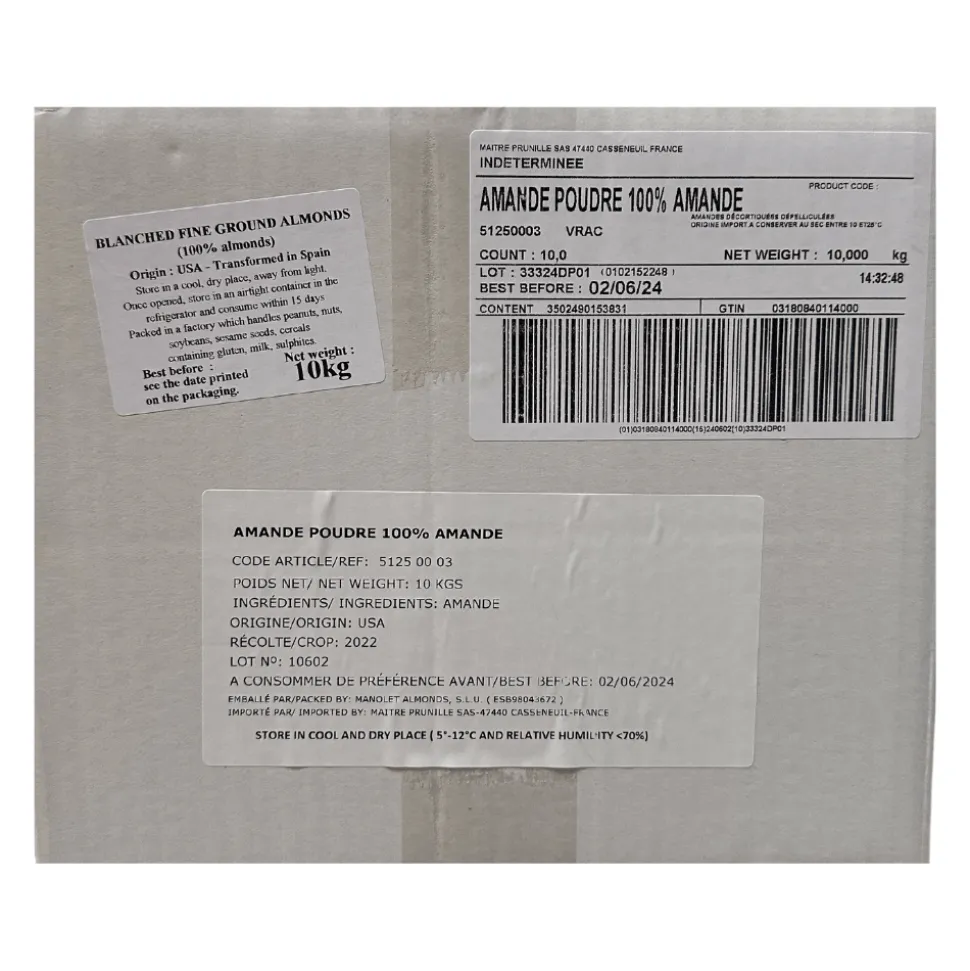 Maitre Prunille Ground Almonds 10kg BEST BEFORE 25/03/25