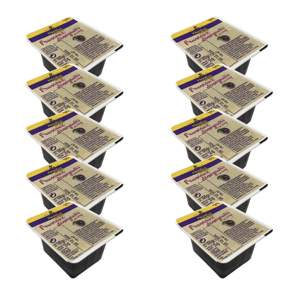 Maitre Prunille Pitted Prunes in Syrup 100ml x 10 cups