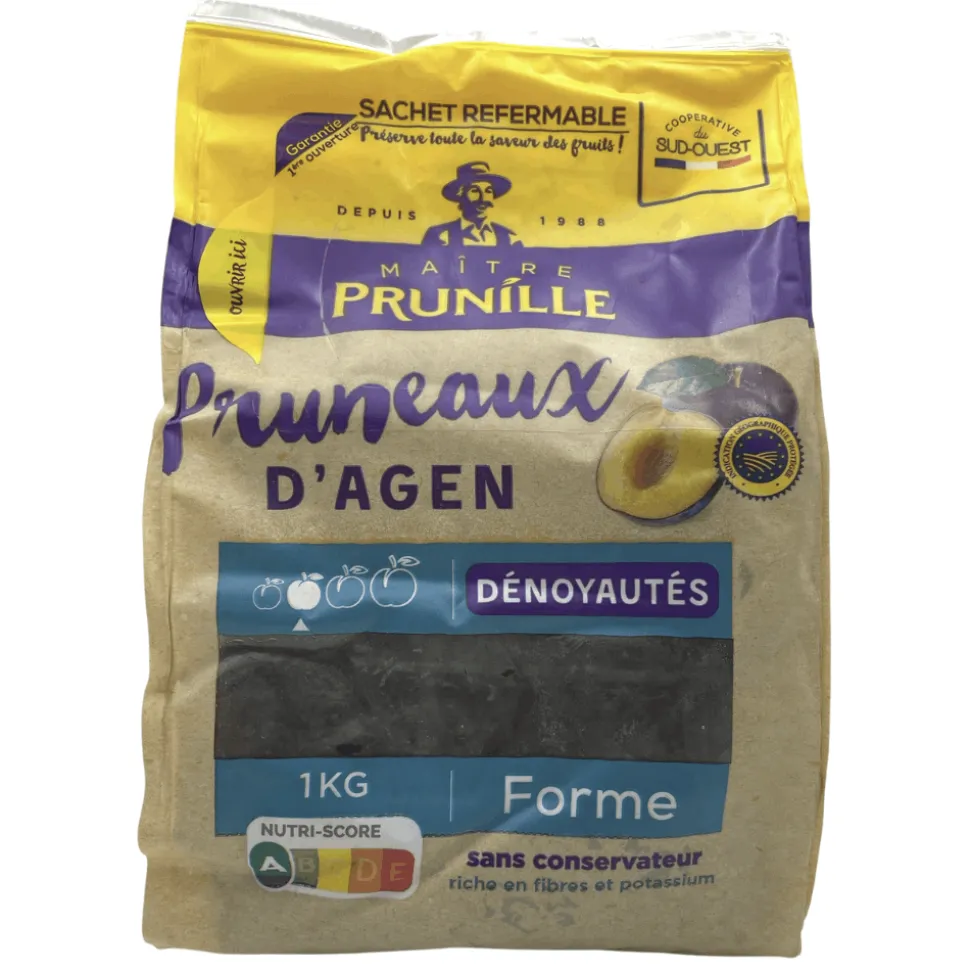 Maître Prunille Agen Pitted Prunes 1kg