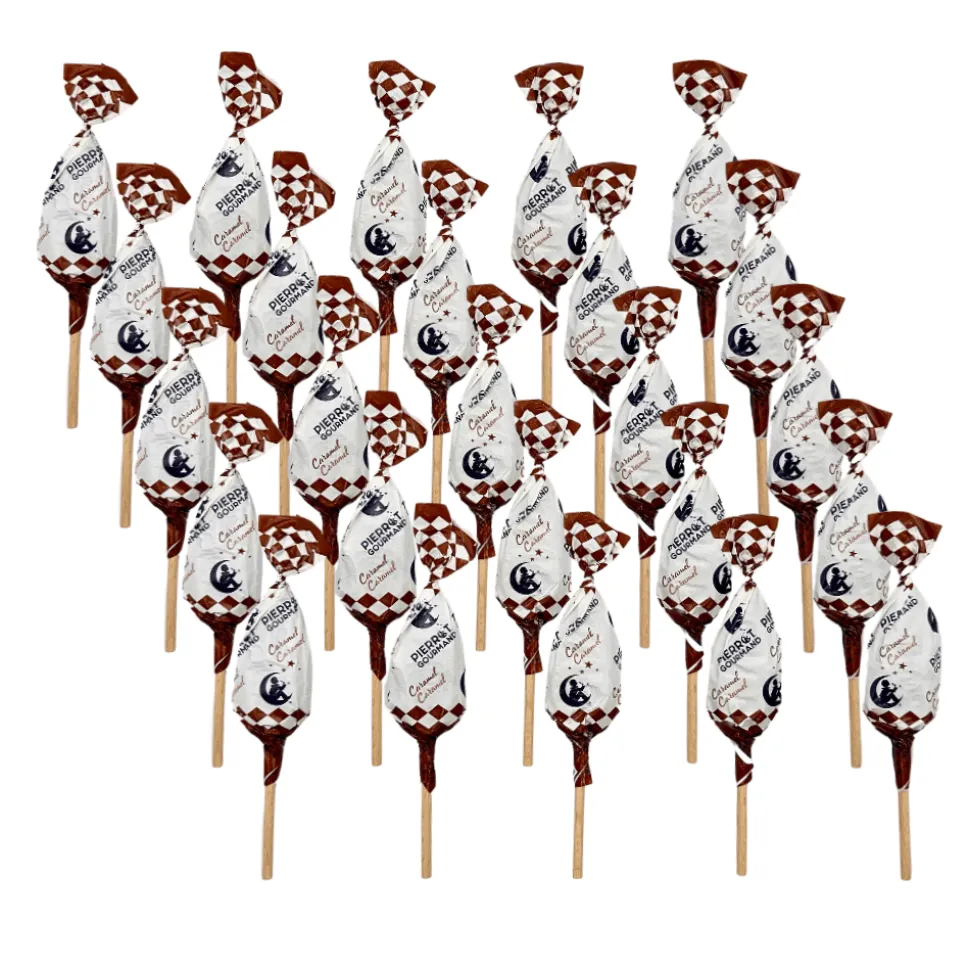 Pierrot Gourmand Caramel Lollipops x 25
