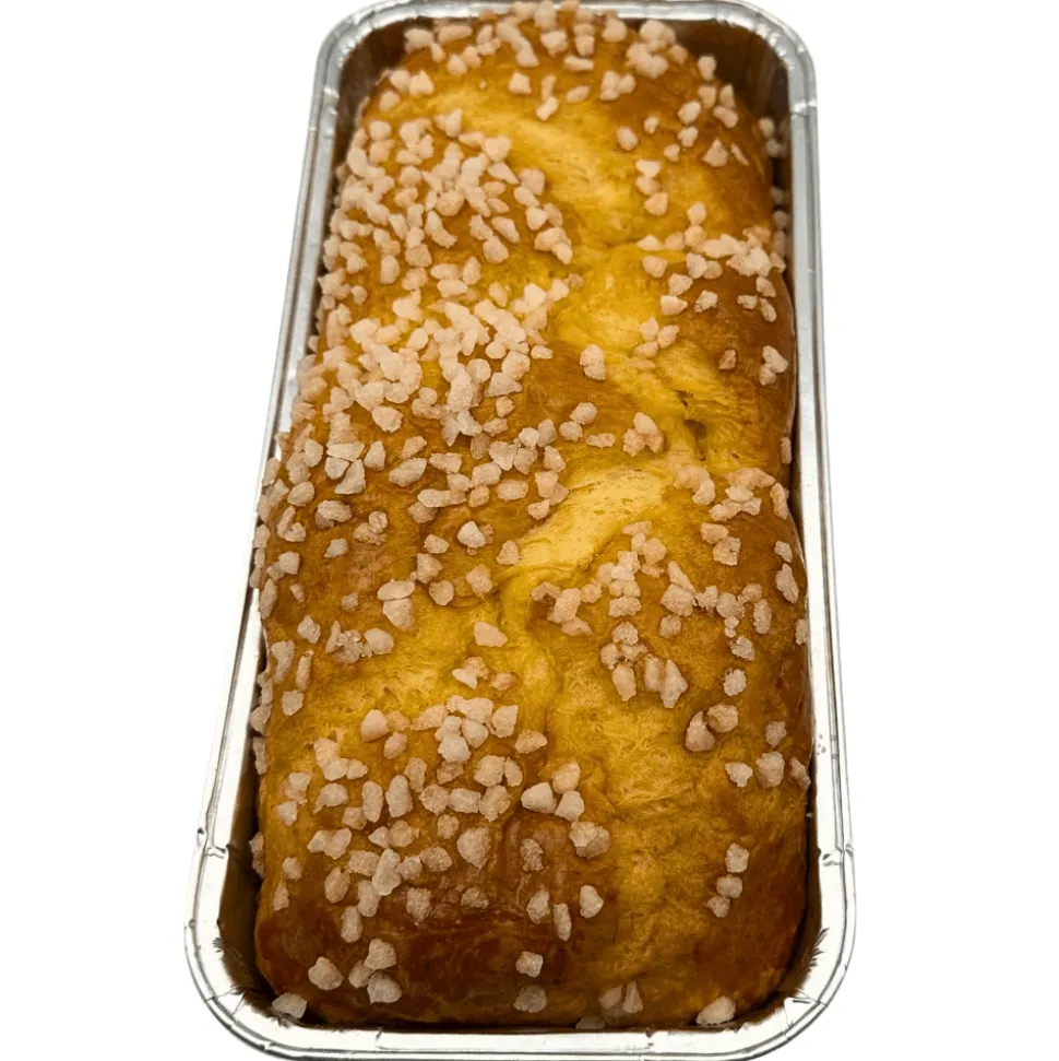 Plaited Brioche with Pearl Sugar 400g BEST BEFORE 21/04/25