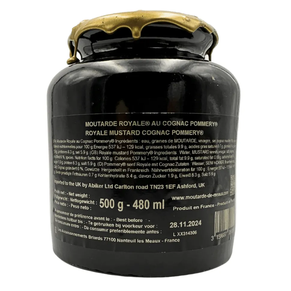 Pommery Royale Wholegrain Mustard with Cognac 500g