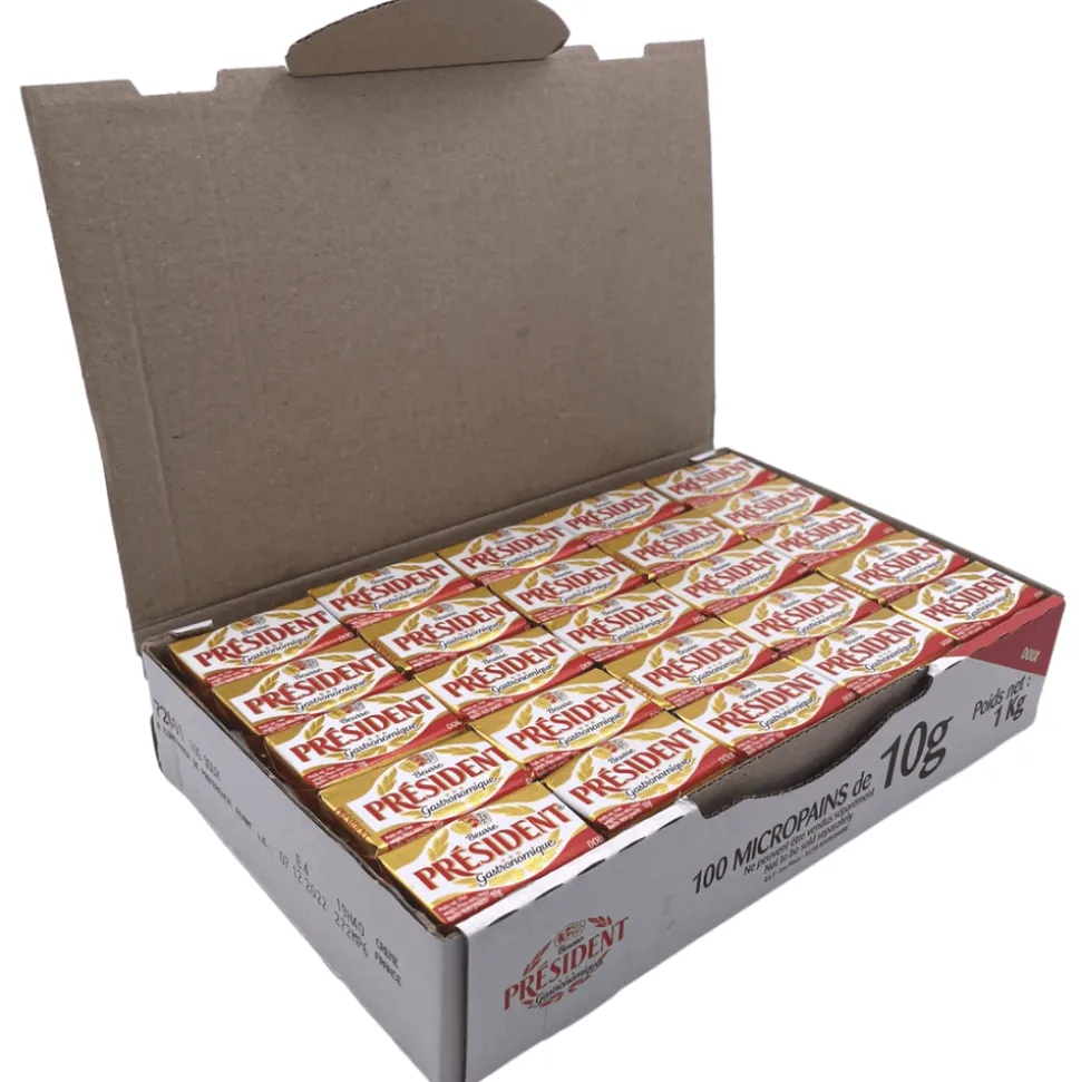 President Butter Portions Unsalted 100 x 10g