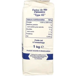 REDUCED T45 Pastry Flour 1kg BEST BEFORE 08/05/25