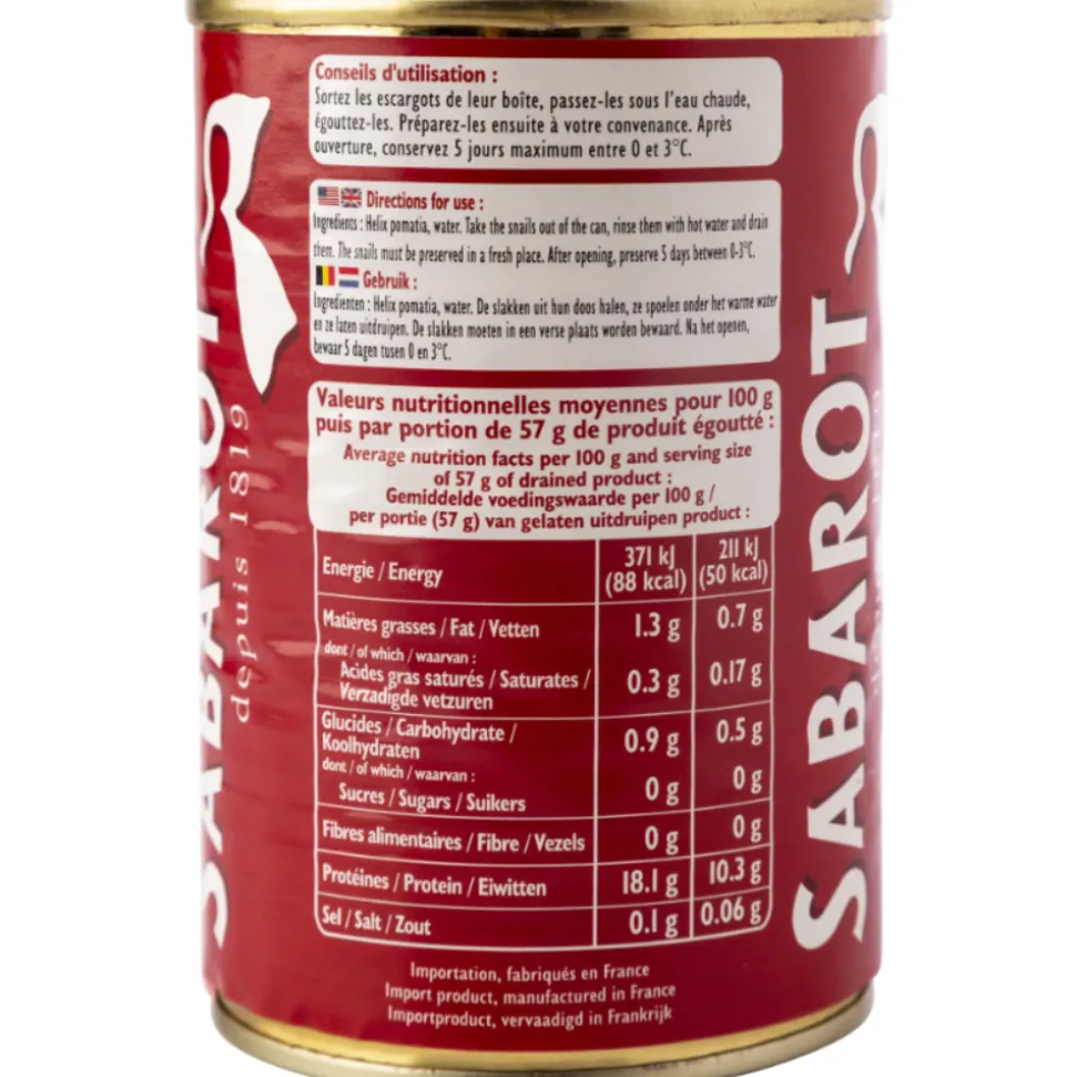 Sabarot Burgundy Snails 4dz
