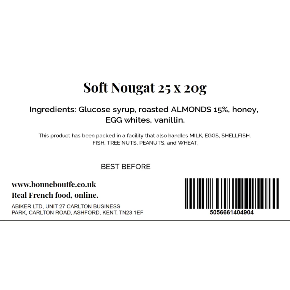 Soft Almond Nougat 20g x 25