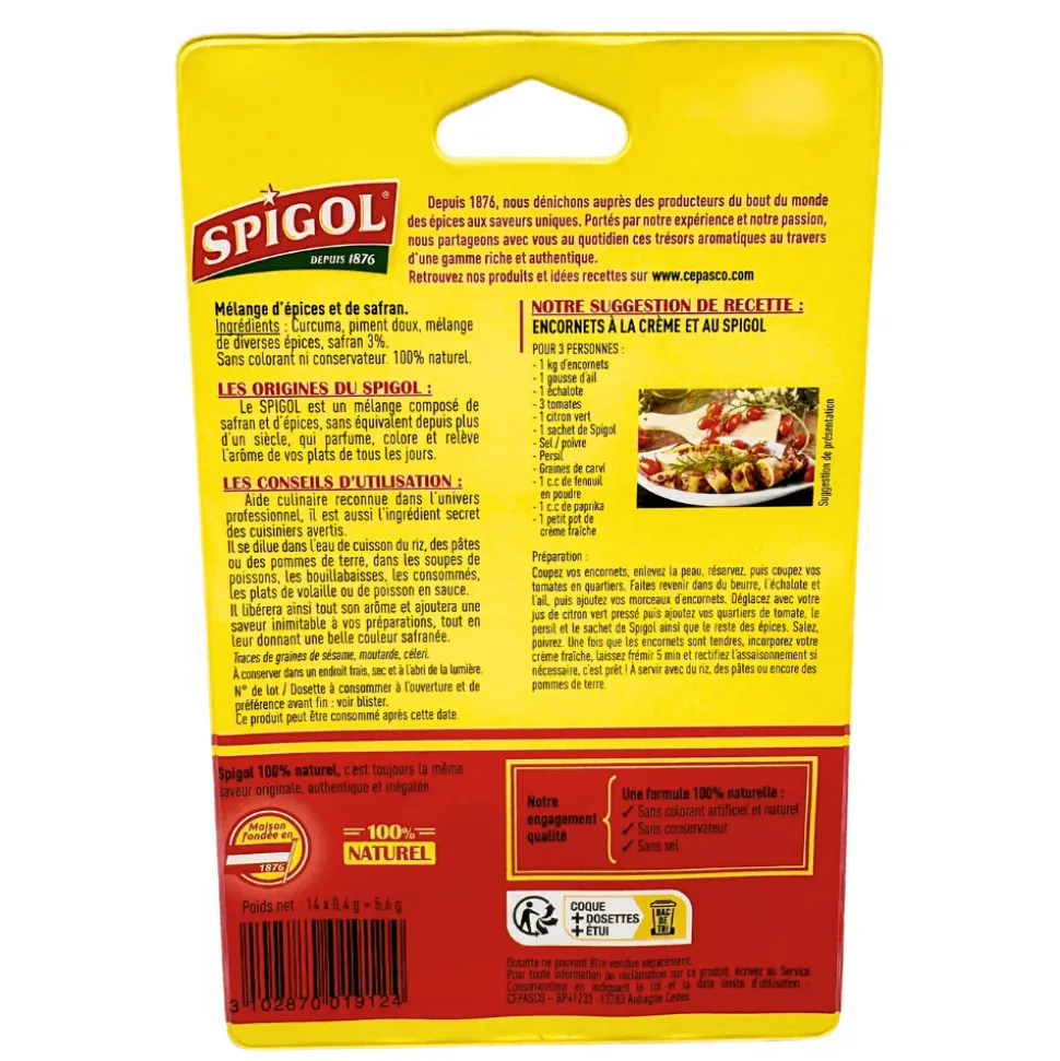 Spigol Single Servings 0.4g x 14