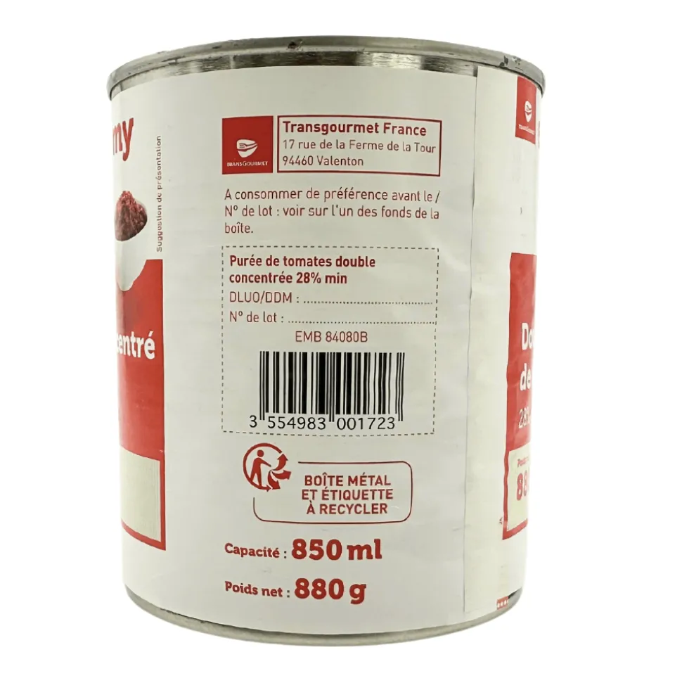 Tomato Puree Double Concentrate 880g