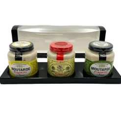 Trio of Pommery Mustard: Dijon, Herbs and Wholegrain 100g