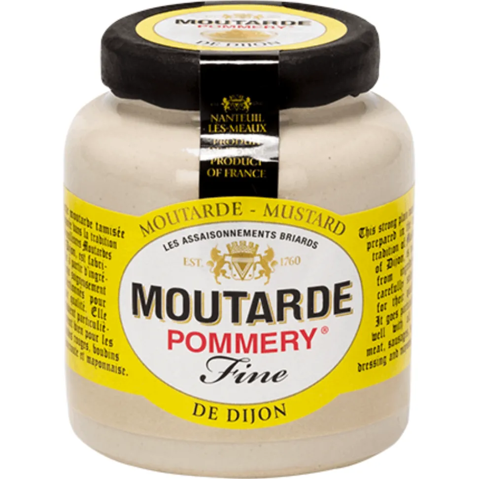 Trio of Pommery Mustard: Dijon, Herbs and Wholegrain 100g