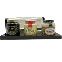 Trio of Pommery Wholegrain Mustard: Cognac, Honey and Meaux 100g
