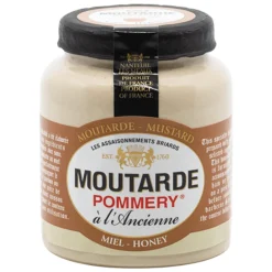Trio of Pommery Wholegrain Mustard: Cognac, Honey and Meaux 100g