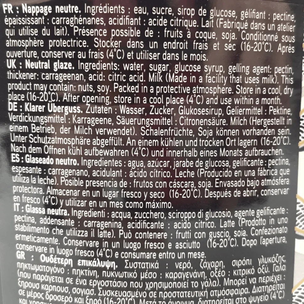 Valrhona Absolu Cristal Neutral Glaze 5kg