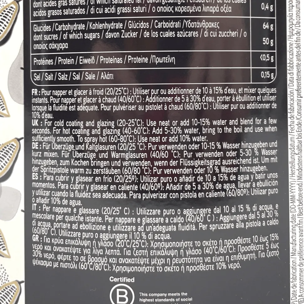 Valrhona Absolu Cristal Neutral Glaze 5kg