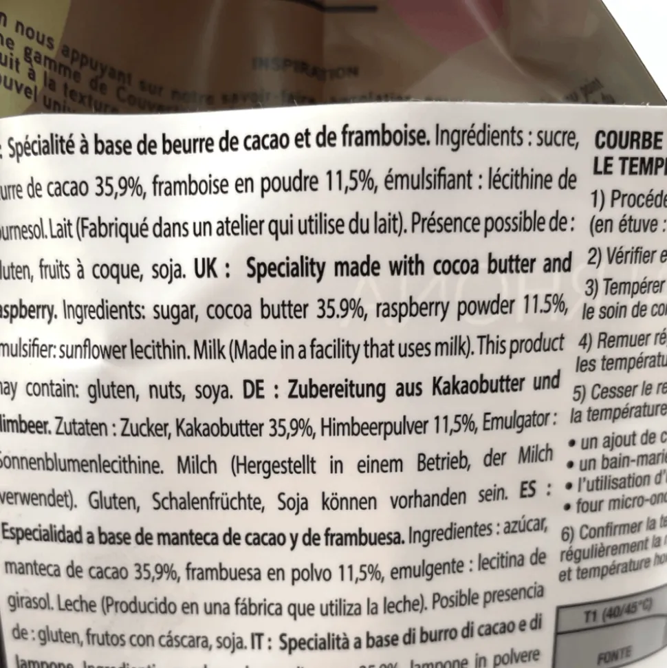 Valrhona Raspberry Inspiration 3kg